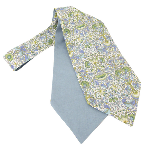 Lodden Olive Green Cotton Cravat Made with Liberty Fabric