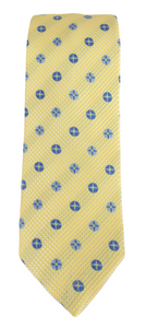 Yellow Medallion Fancy Tie by Van Buck