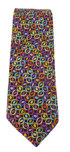 Van Buck Limited Edition Multicoloured Oval Silk Tie
