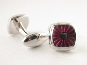 Van Buck Limited Edition Rounded Red Cufflinks
