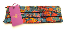 Ciara Orange Pleated Face Covering / Mask Made with Liberty Fabric