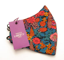 Ciara Orange Face Covering / Mask Made with Liberty Fabric