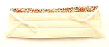 Emma & Georgina Orange Pleated Face Covering / Mask Made with Liberty Fabric