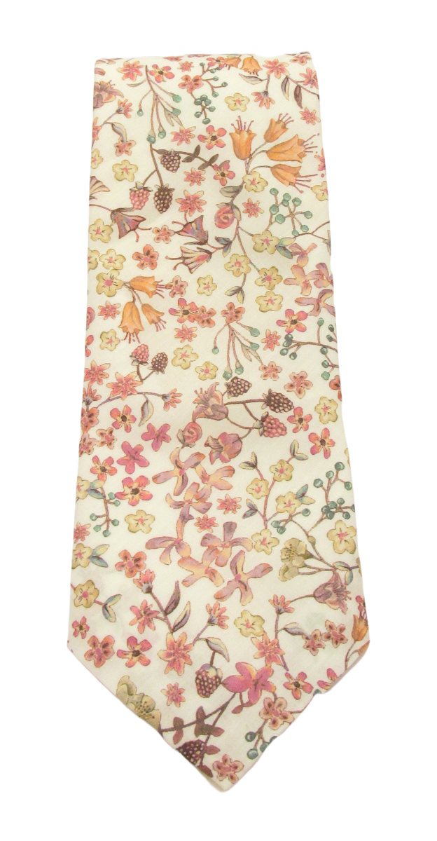 Donna Leigh Pink Organic Cotton Tie Made with Liberty Fabric Liberty