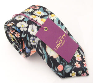 Jude's Floral Pink Silk Tie Made with Liberty Fabric