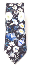 Jude's Floral Blue Silk Tie Made with Liberty Fabric