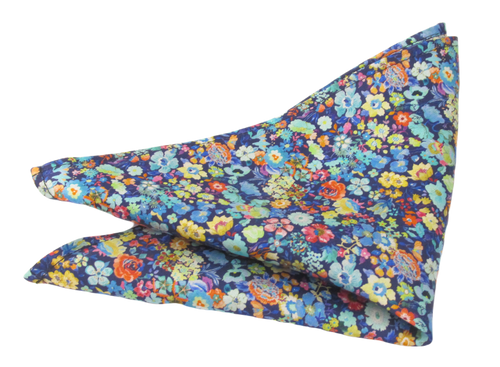 Classic Garden Silk Pocket Square Made with Liberty Fabric