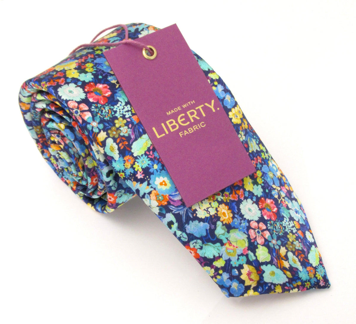 Classic Garden Silk Tie Made with Liberty Fabric Liberty Print Tie