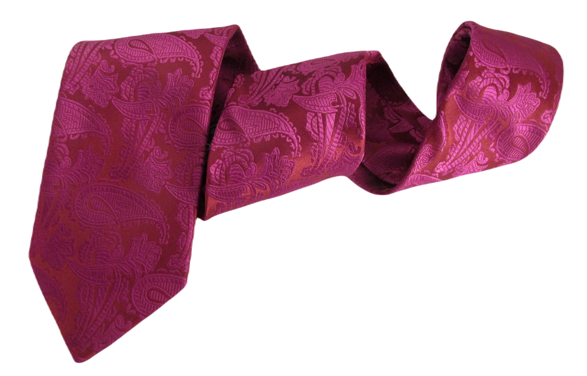 Cerise Plum Paisley Wedding Tie By Van Buck Wedding Tie Pink Tie Van Buck Ties Van Buck