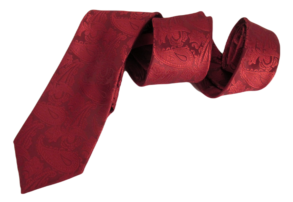 Cherry Red Paisley Wedding Tie By Van Buck Wedding Tie Red Tie Van Buck Ties Van Buck 