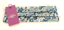Elysian Day Blue Pleated Face Covering / Mask Made with Liberty Fabric