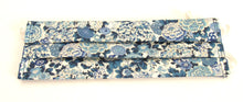Elysian Day Blue Pleated Face Covering / Mask Made with Liberty Fabric