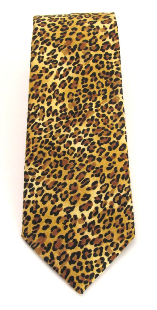 leopard print necktie