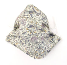 Lodden Green Pleated Face Covering / Mask Made with Liberty Fabric