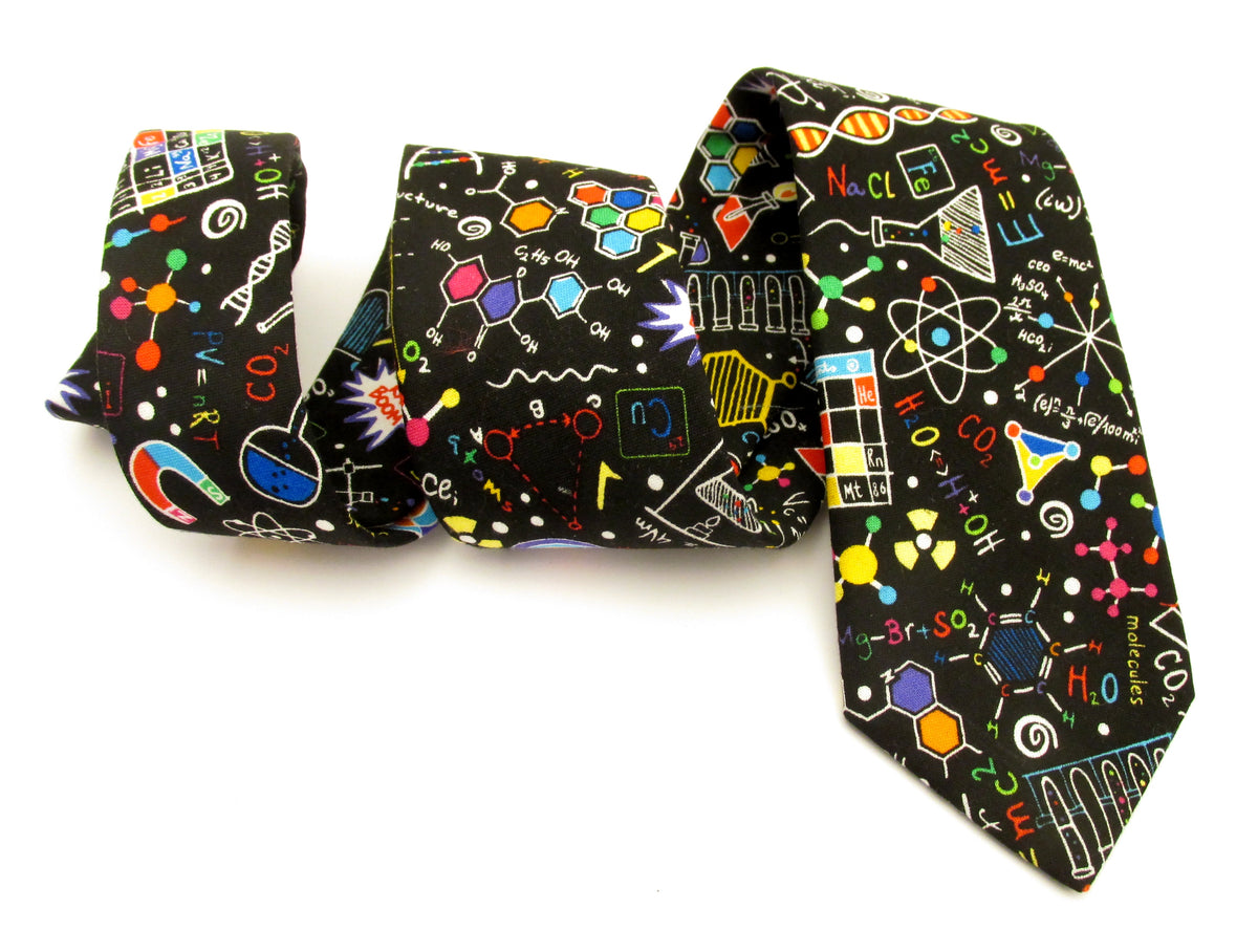 School Science Novelty Tie by Van Buck Maths Tie Teacher Tie