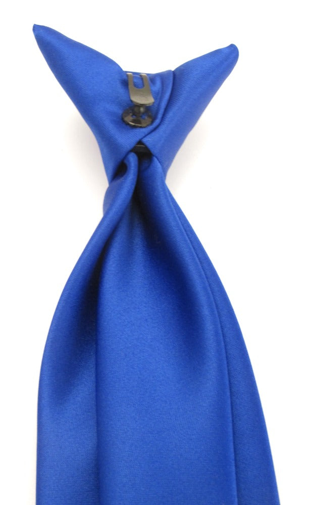 Plain Royal Blue Clip-on Neck Tie main image 1