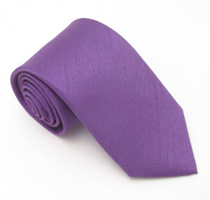Purple Slub Wedding Tie By Van Buck 
