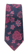 Pink Detailed Floral Tie by Van Buck