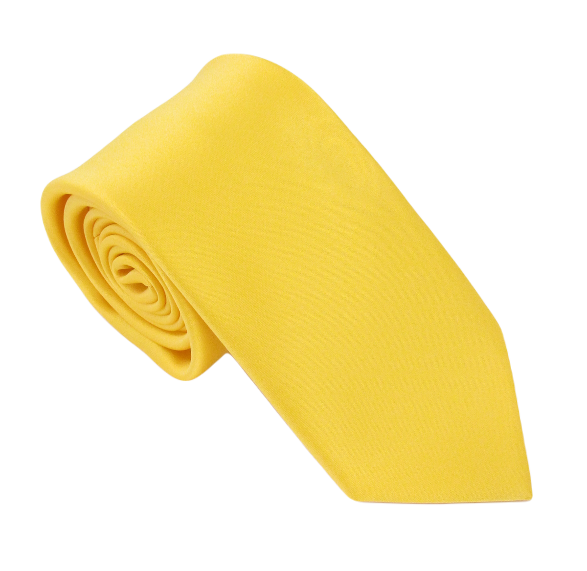 Sunflower Yellow Satin Wedding Tie By Van Buck Van Buck England