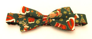 Green Festive Christmas Bow Tie by Van Buck