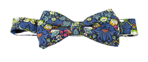 Strawberry Thief Green Bow Tie Made with Liberty Fabric