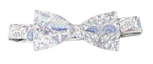 Lodden Blue Bow Tie Made with Liberty Fabric