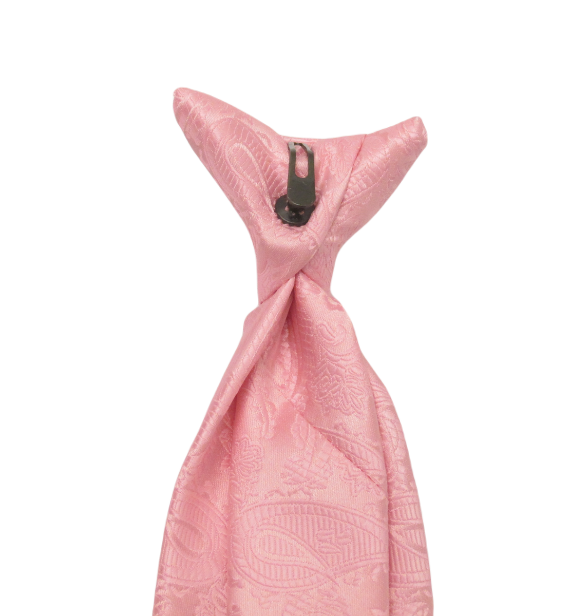 Pink Paisley Clip on Tie by Van Buck Van Buck England