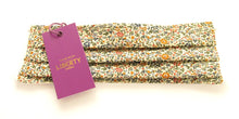 Face Mask Pleated Katie & Millie Tan Made with Liberty Fabric