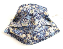 Face Mask Pleated Strawberry Thief Made with Liberty Fabric