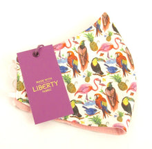 Birds Of Paradise face covering / Mask Made with Liberty Fabric