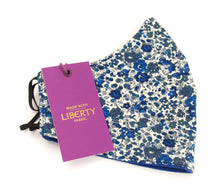 Emma & Georgina Blue Face Covering / Mask Made with Liberty Fabric