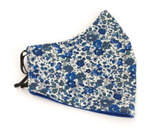 Emma & Georgina Blue Face Covering / Mask Made with Liberty Fabric