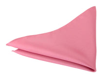 Alex Pink Wedding Satin Tie and Pocket Square Set By Van Buck