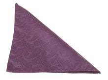 Aubergine Purple Paisley Tie & Pocket Square by Van Buck