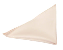 Blush Pink Satin Tie & Pocket Square Set by Van buck