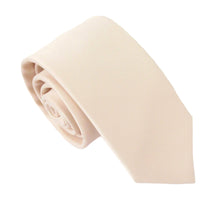 Blush Pink Satin Wedding Tie by Van Buck
