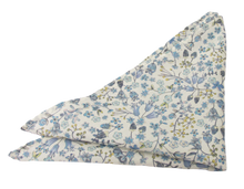 Donna Leigh Blue Cotton Bow & Pocket Square Made with Liberty Fabric