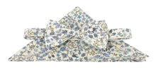 Donna Leigh Blue Cotton Bow & Pocket Square Made with Liberty Fabric