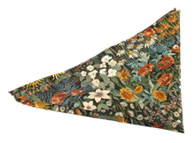 Faria Green Cotton Tie & Pocket Square Made with Liberty Fabric