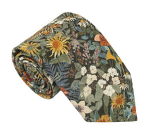 Faria Green Cotton Tie Made with Liberty Fabric