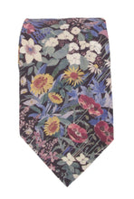 Faria Purple Cotton Tie Made with Liberty Fabric