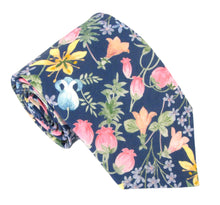 Hakuba Cotton Tie & Pocket Square Made with Liberty Fabric