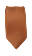 Hazelnut Satin Wedding Tie by Van Buck