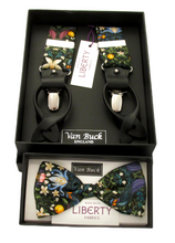 Forbidden Fruit Bow & Trouser Braces Gift Set Made with Liberty Fabric