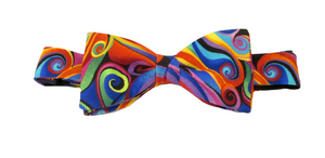 Psychedelic Swirl Party Bow by Van Buck