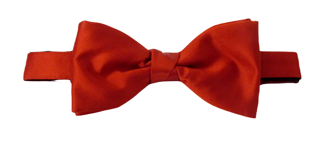 Red Silk Bow Tie by Van Buck