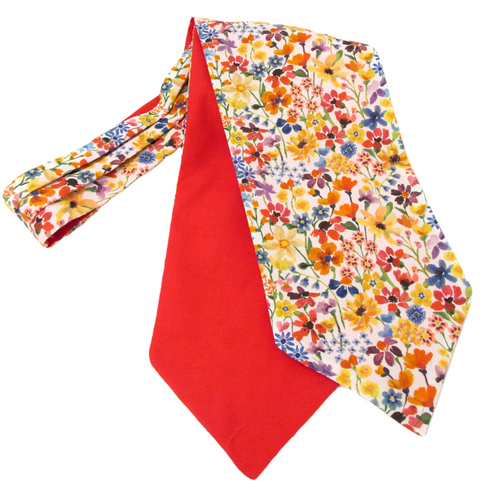 Dreams Of Summer Multi Cotton Cravat Made with Liberty Fabric
