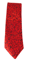 Sparkly Red & Black Vine Tie by Van Buck
