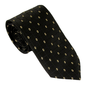 Sparkly Gold Ovals Tie by Van Buck