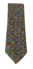 Multicoloured Raindrops Cotton Tie by Van Buck